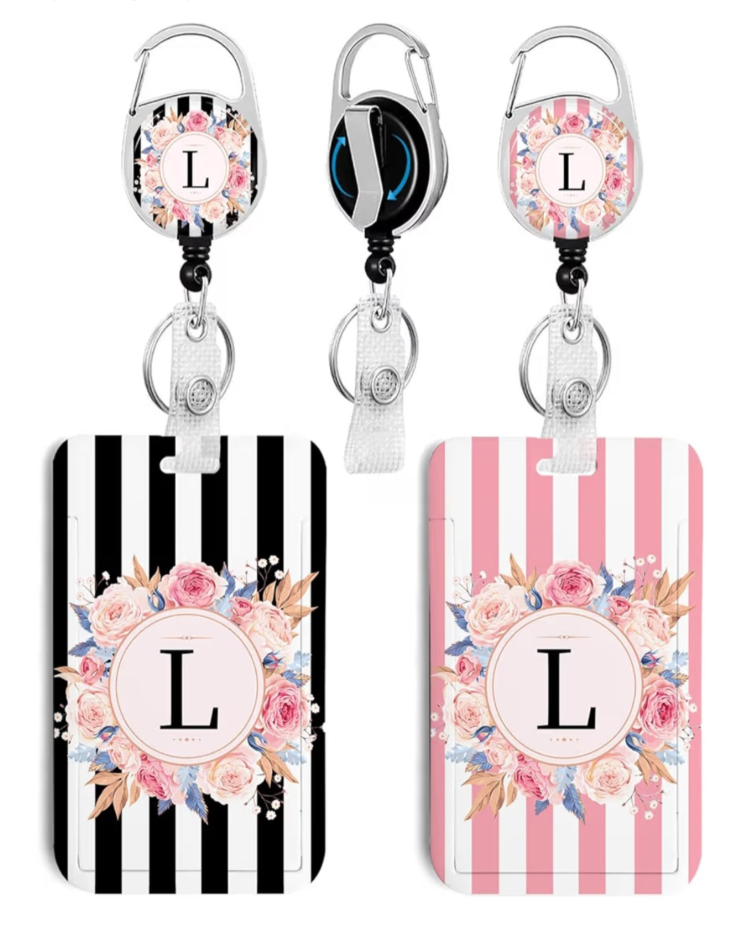 Soportes para Tarjetas de Identificación Personalizados con Iniciales.