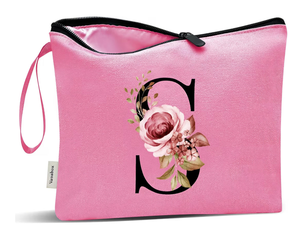 Bolsas para Maquillaje Personalizadas con Iniciales.