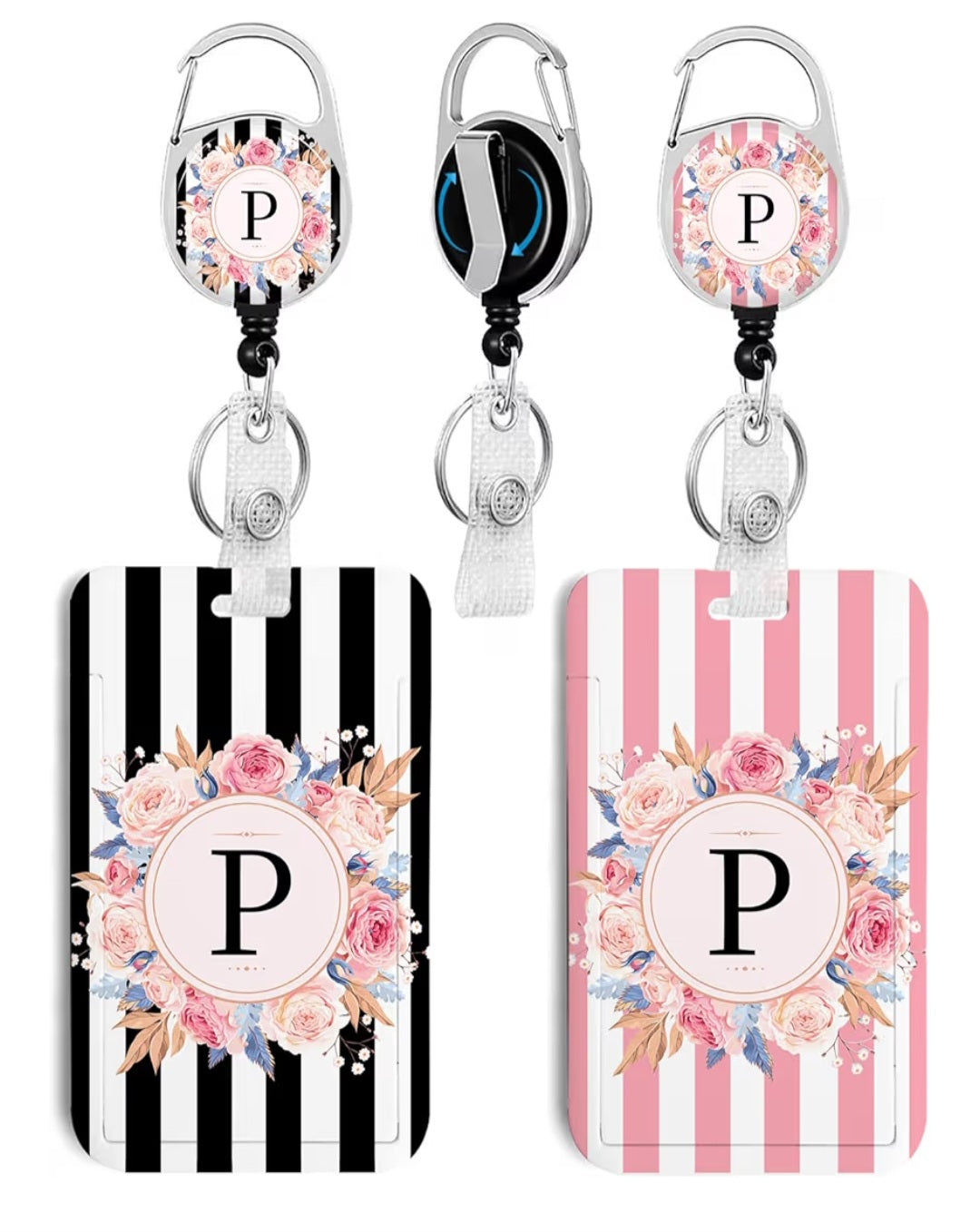 Soportes para Tarjetas de Identificación Personalizados con Iniciales.