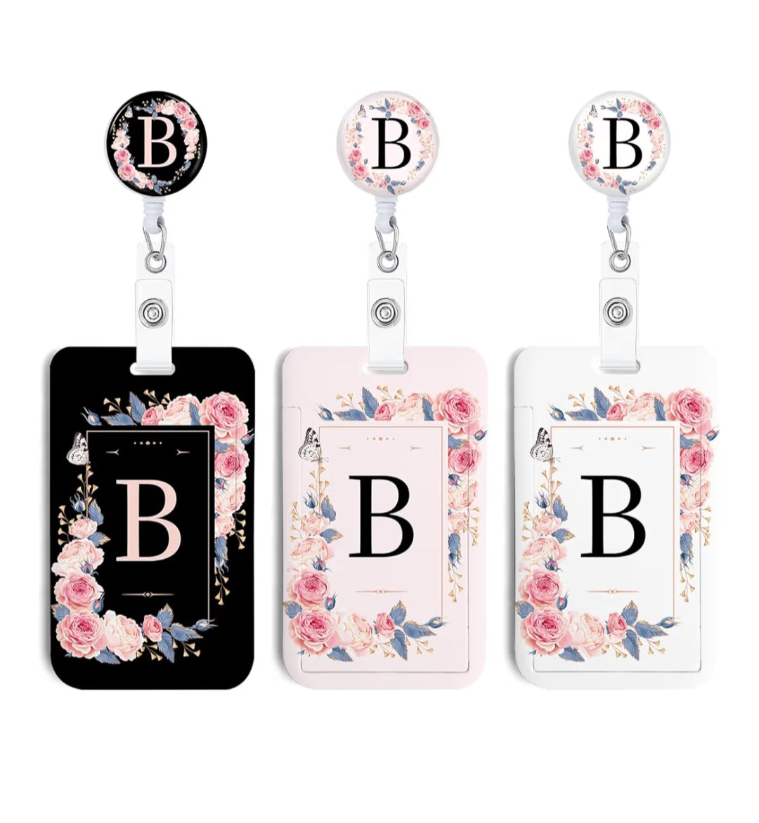 Soportes para Tarjetas de Identificación Personalizados con Iniciales.