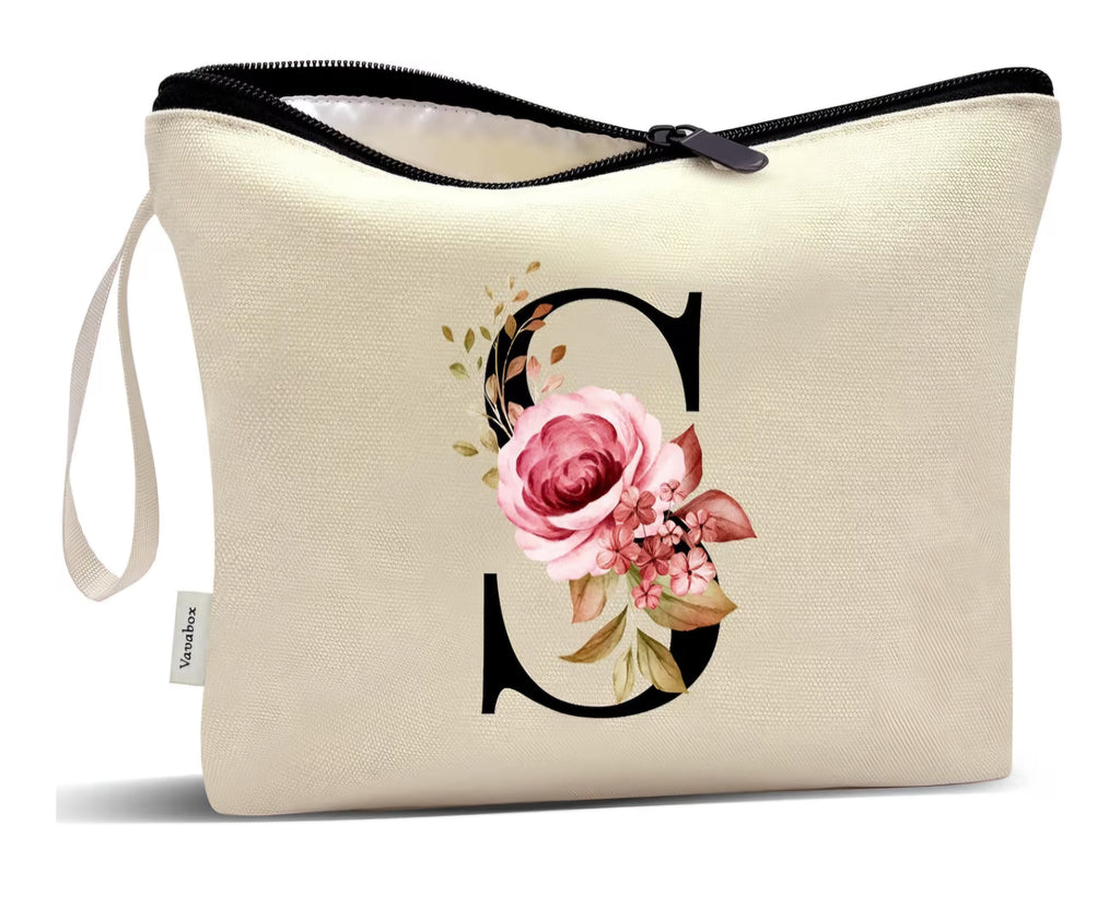 Bolsas para Maquillaje Personalizadas con Iniciales.