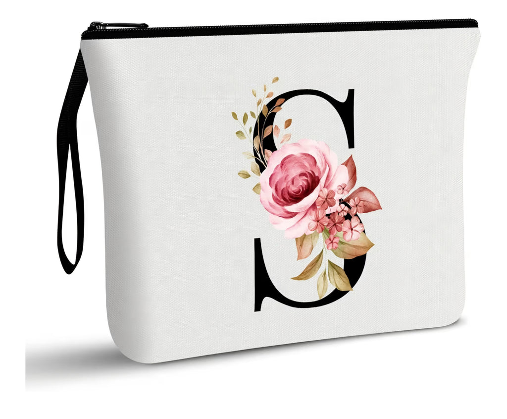 Bolsas para Maquillaje Personalizadas con Iniciales.