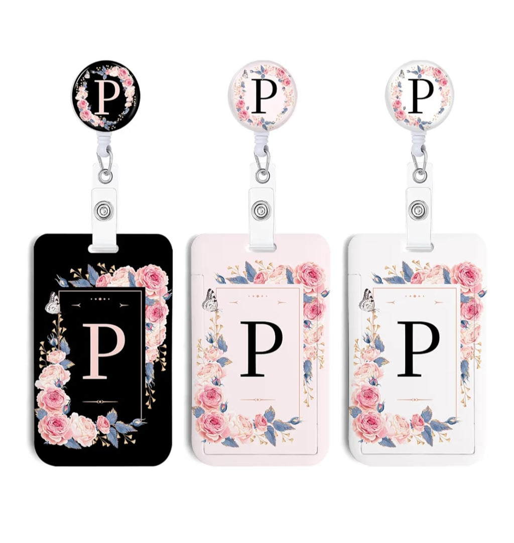 Soportes para Tarjetas de Identificación Personalizados con Iniciales.