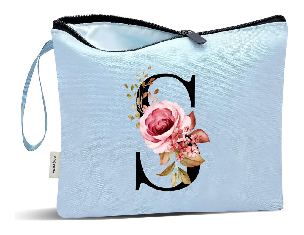 Bolsas para Maquillaje Personalizadas con Iniciales.