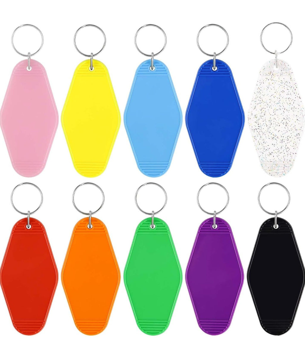 Llaveros Plásticos Personalizados (Paquete de 10).