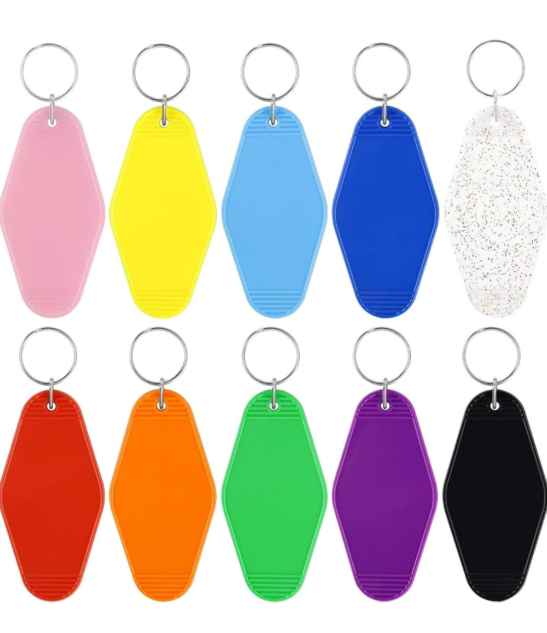 Llaveros Plásticos Personalizados (Paquete de 10).