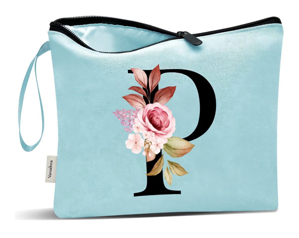 Bolsas para Maquillaje Personalizadas con Iniciales.