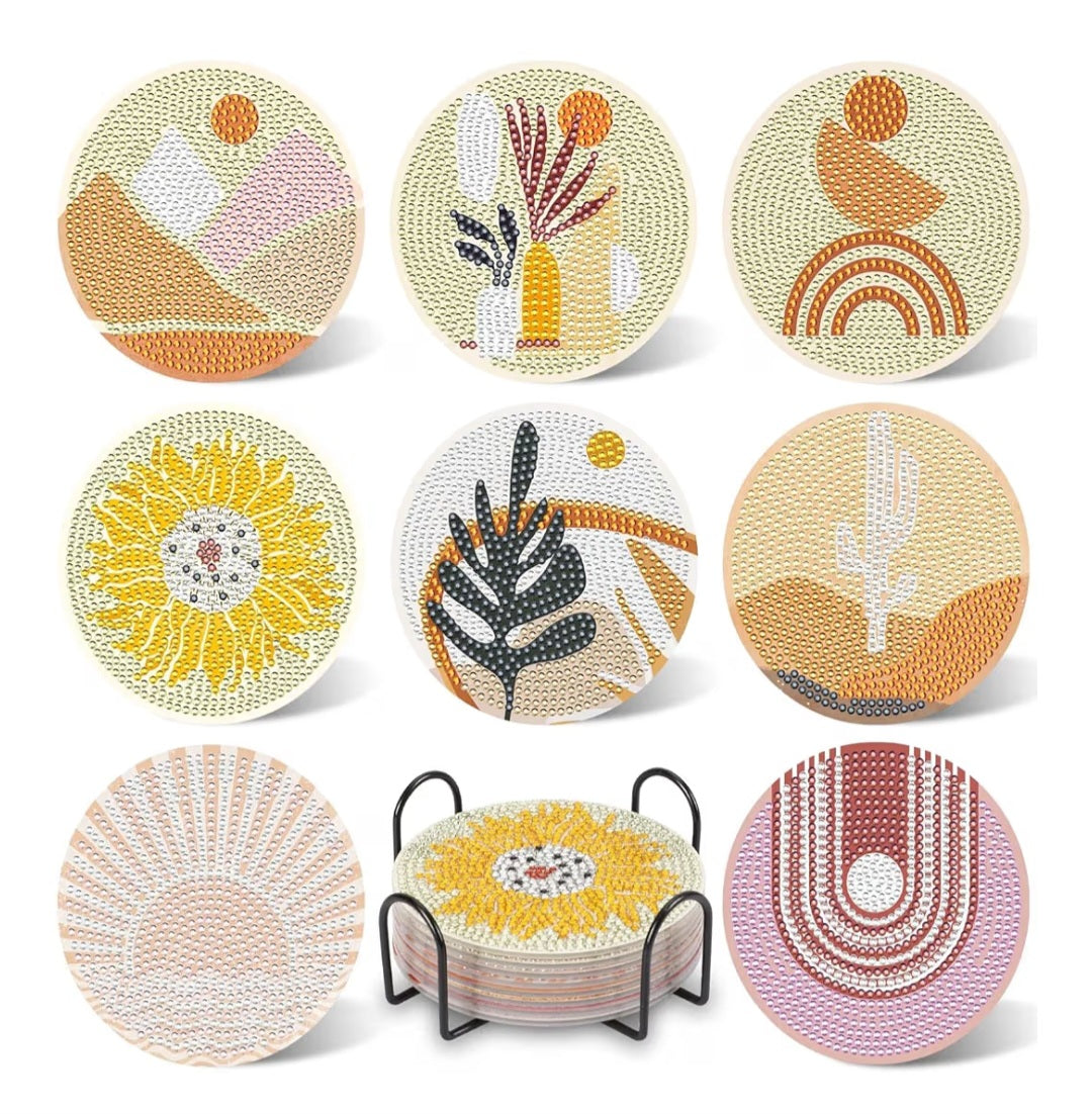 Posavasos decorados con Piedras de Imitación de Diamantes.