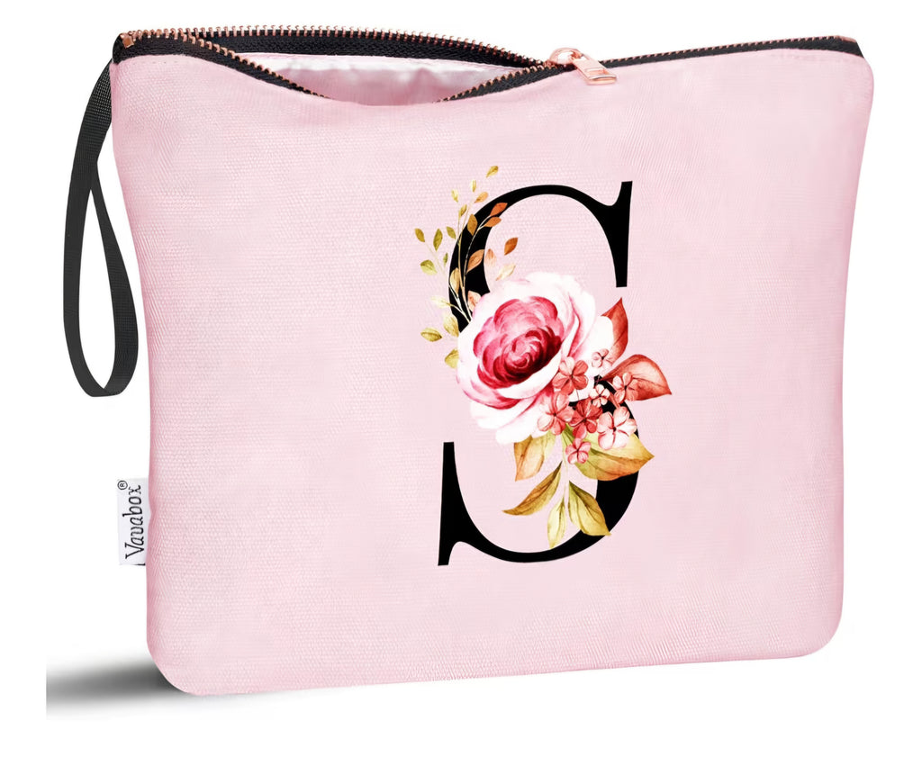 Bolsas para Maquillaje Personalizadas con Iniciales.