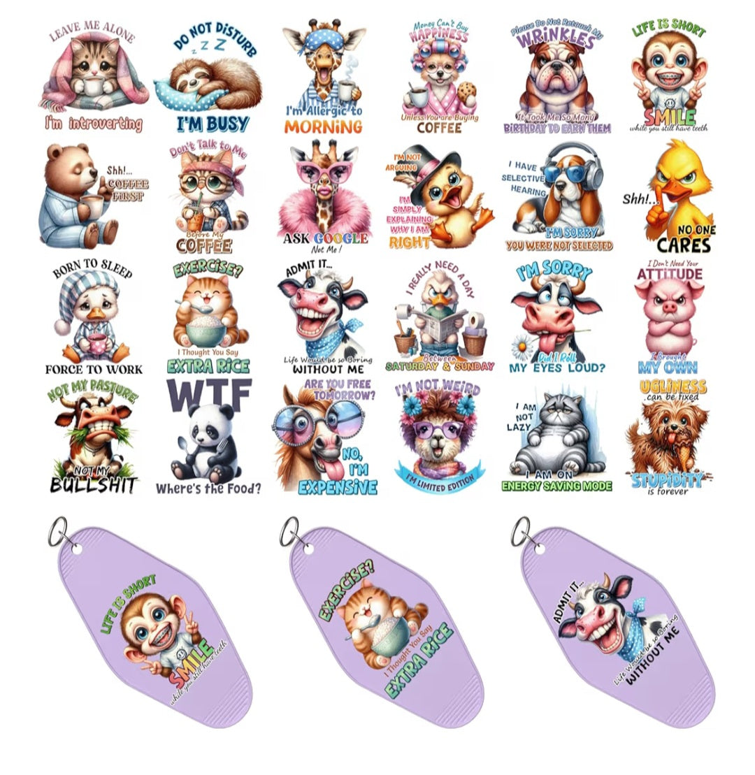 Llaveros Plásticos Personalizados (Paquete de 10).